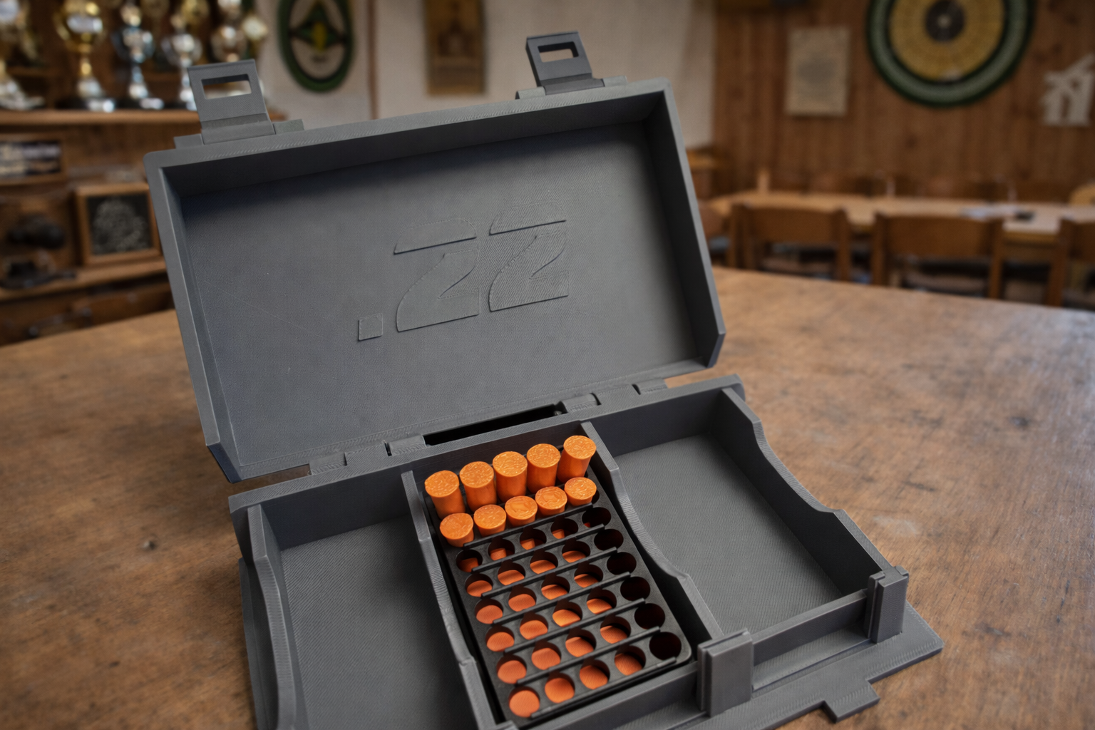 Aufbewahrungsbox für Kleinkaliber-Munition „Precision Case“ – Lokal-Stolz