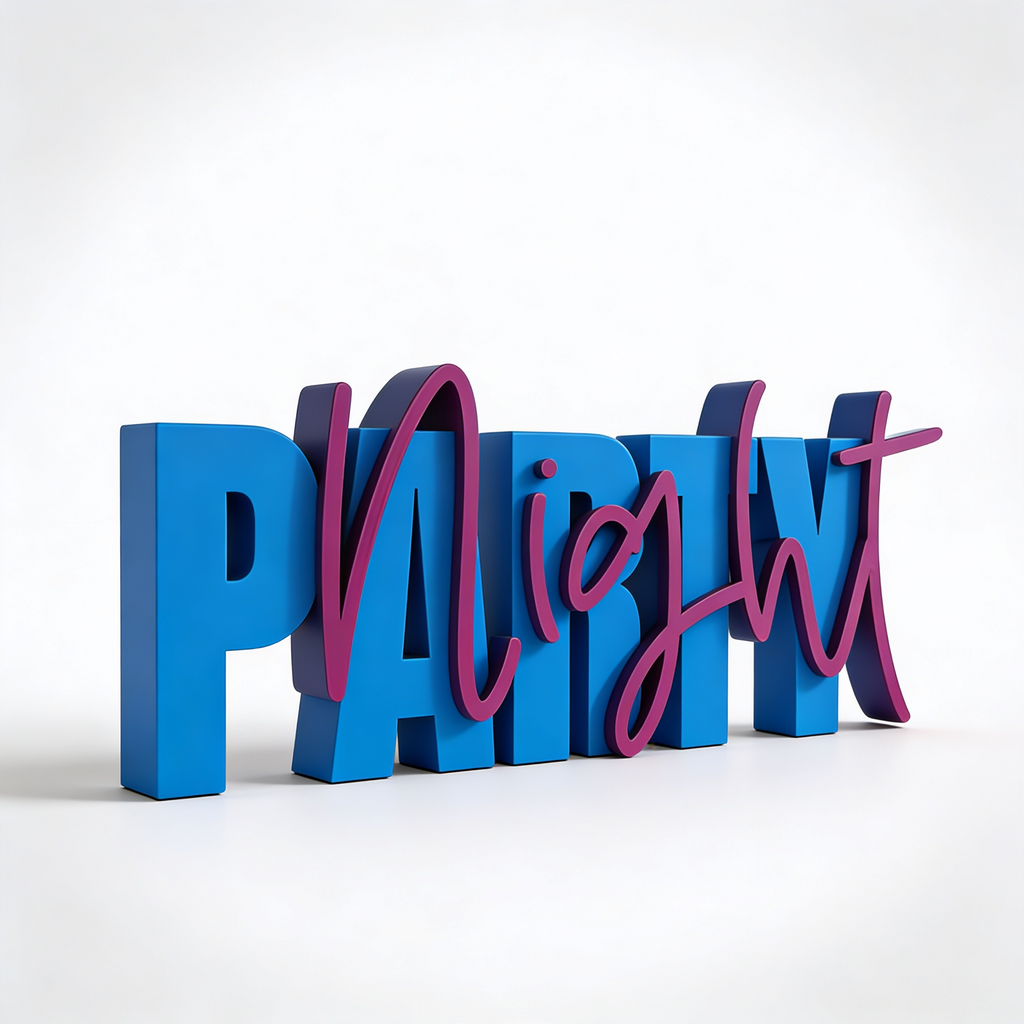 Schriftzug „Party Night“ – Stylische Deko für unvergessliche Abende