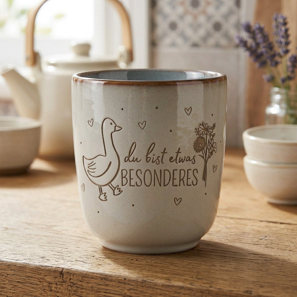 Keramikbecher „Du bist etwas Besonderes“ – liebevolles Geschenk