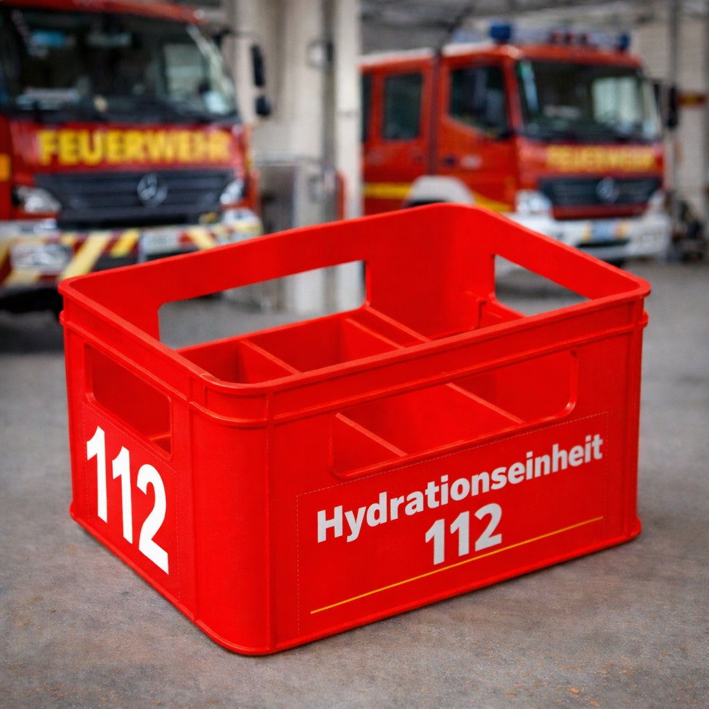 Hydrationseinheit 112 – Getränkekasten im Feuerwehr-Design