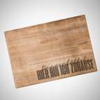 Frühstücksbrettchen „Hier bin ich zuhause – Wunschort“