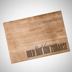 Frühstücksbrettchen „Hier bin ich zuhause – Wunschort“