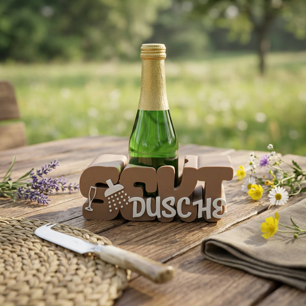 „Sekt Dusche“ Getränkehalter Set – prickelnde Überraschung für besondere Momente