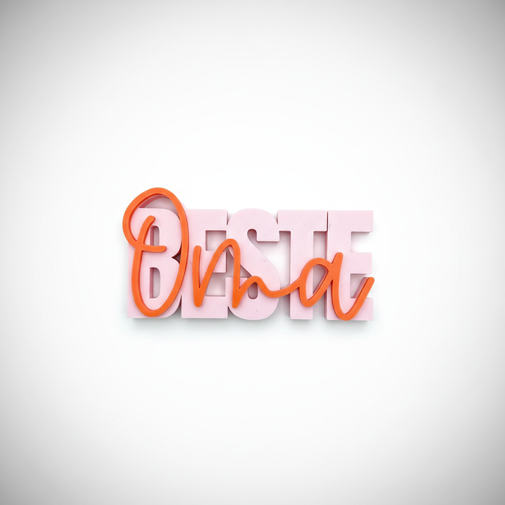 Deko-Schriftzug „Beste Oma“ – liebevolles Geschenk