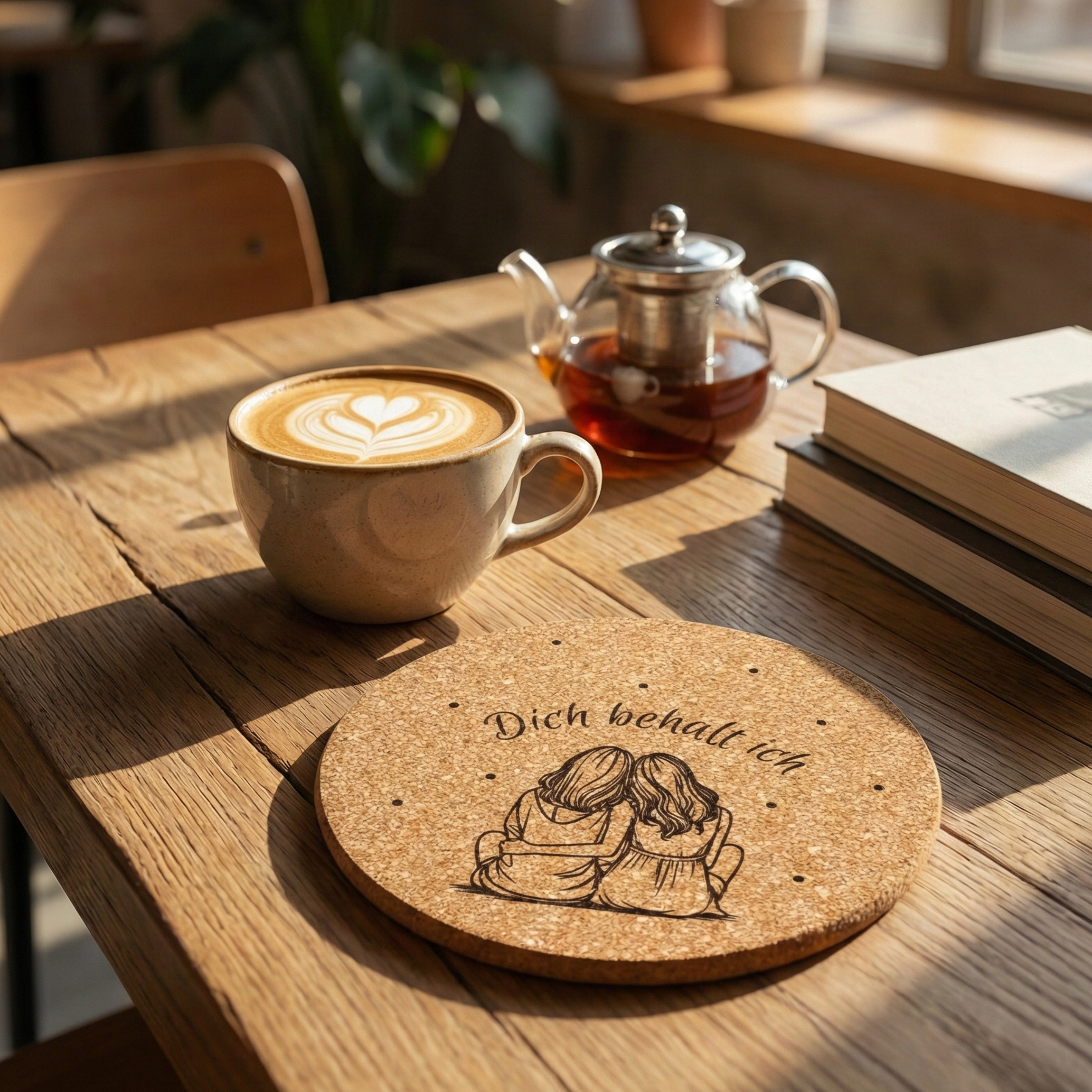 Dich behalte ich - Kork-Untersetzer – natürlich & stilvoll