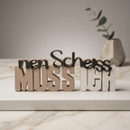 „Nen Scheiß muss ich“ – Humorvolle Deko mit Statement