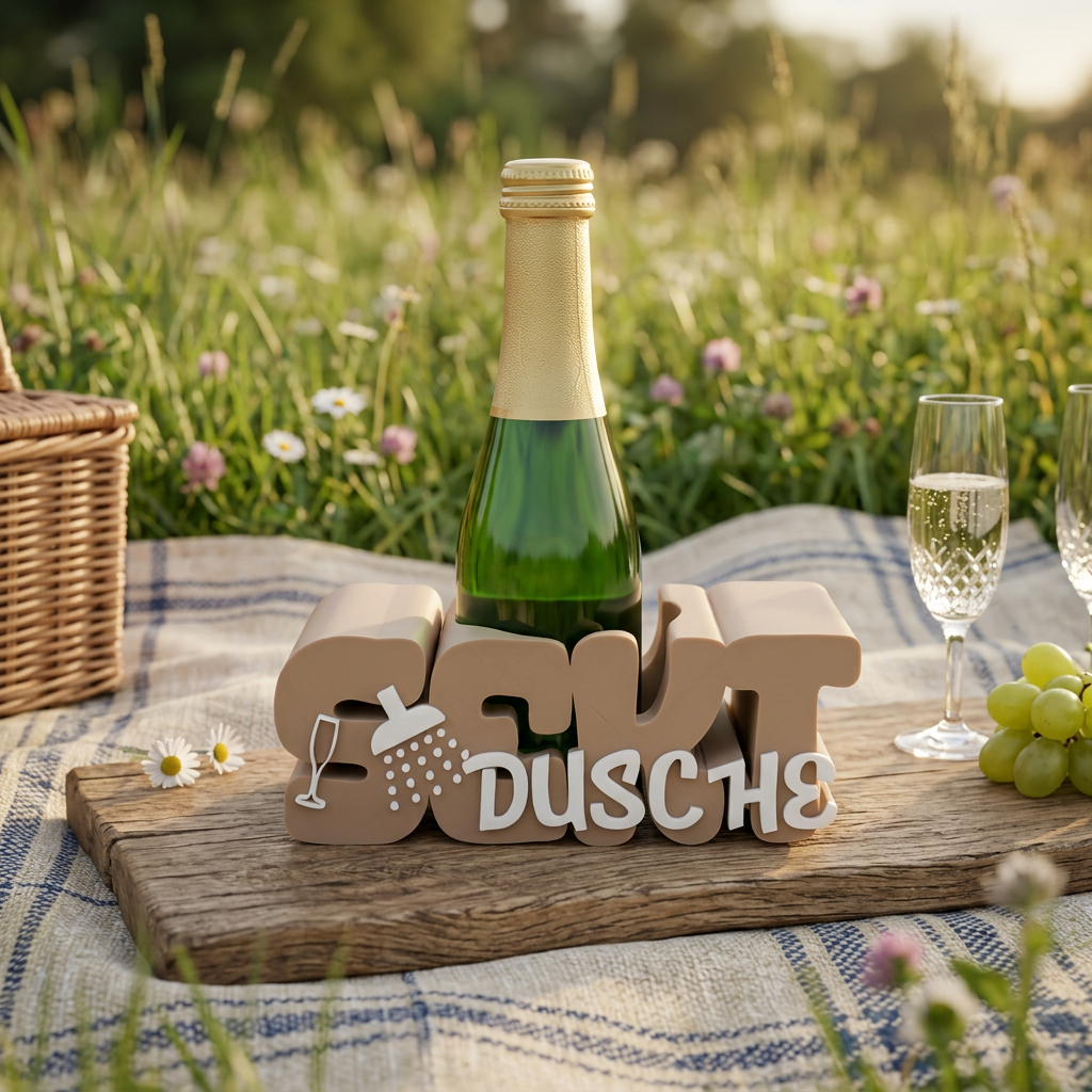 „Sekt Dusche“ Getränkehalter Set – prickelnde Überraschung für besondere Momente