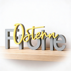 Frohe Ostern – liebevoller 3D-Deko-Schriftzug