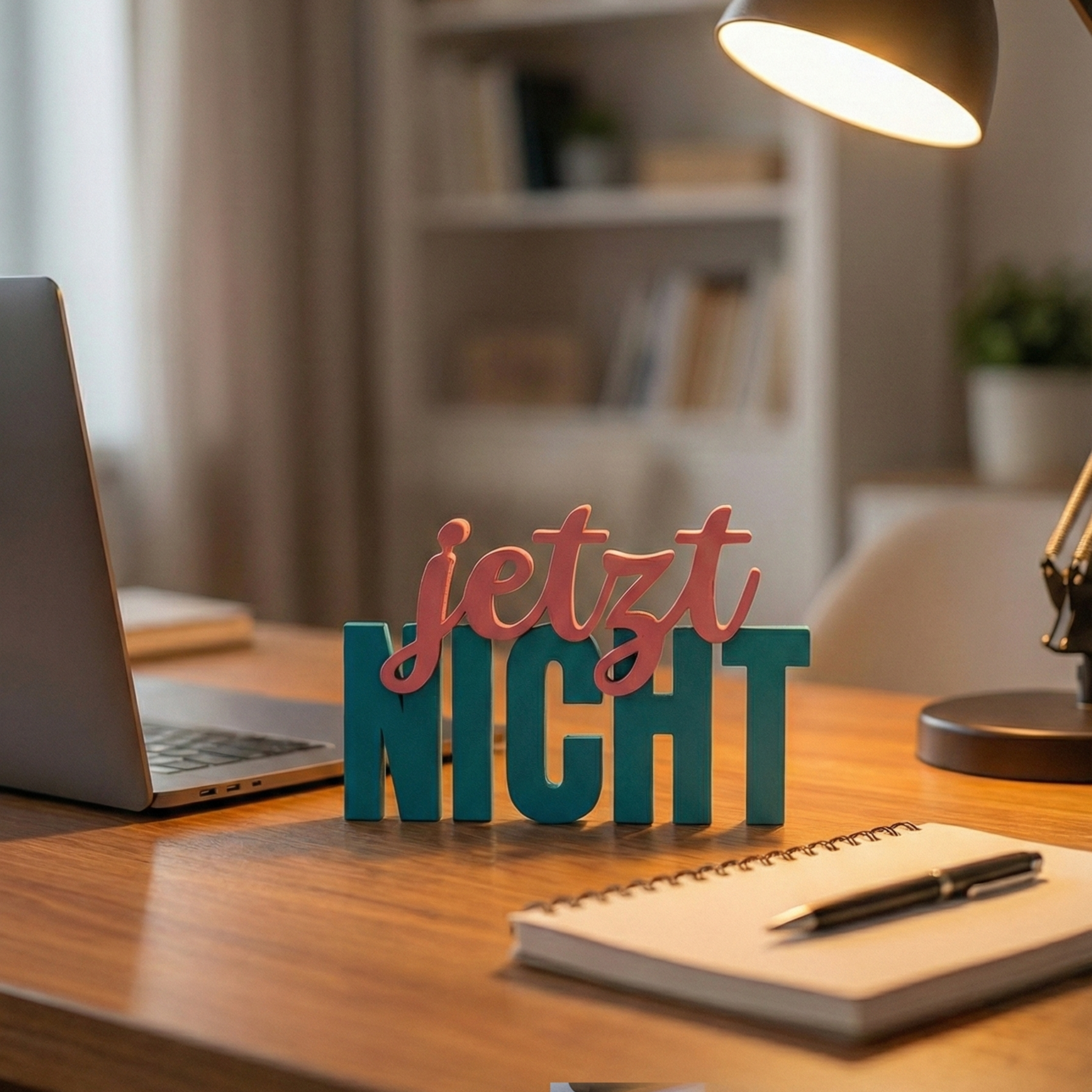 Wenn’s reicht: Deko-Schriftzug „Jetzt nicht“