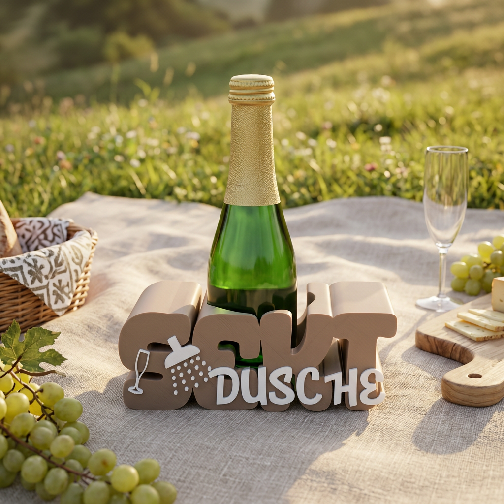 „Sekt Dusche“ Getränkehalter Set – prickelnde Überraschung für besondere Momente