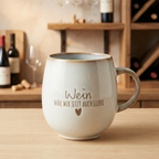 Wein wäre mir jetzt auch lieber – Tasse mit Augenzwinkern