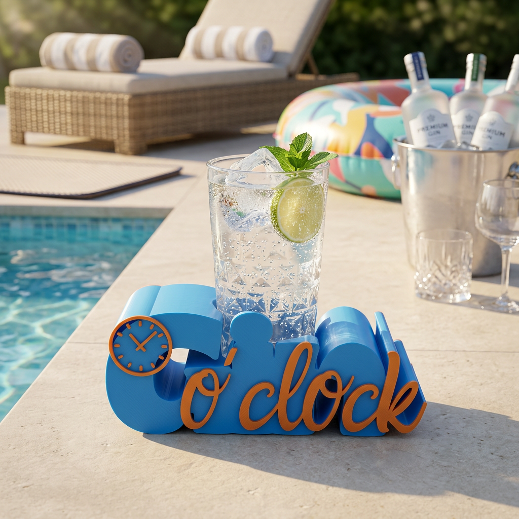 Gin o’clock Getränkehalter – stylische Geschenkidee für Genießer