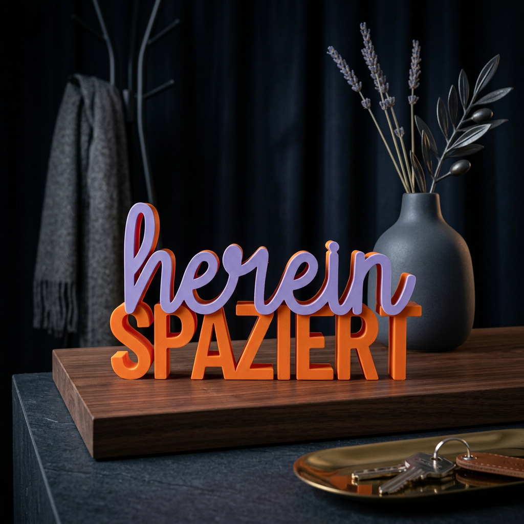Herein spaziert – Humorvoller Deko-Schriftzug für Eingangsbereich & Zuhause