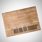 Frühstücksbrettchen „Hier bin ich zuhause – Wunschort“