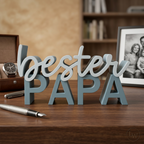 Bester Papa Schriftzug – Dekorativer Aufsteller für den besten Vater