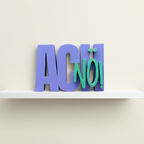 Schriftzug „ACH NÖ!“ – Freche Statement-Deko aus PLA+ | Moderner Hingucker