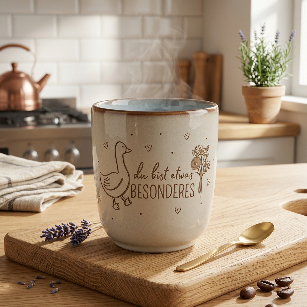 Keramikbecher „Du bist etwas Besonderes“ – liebevolles Geschenk