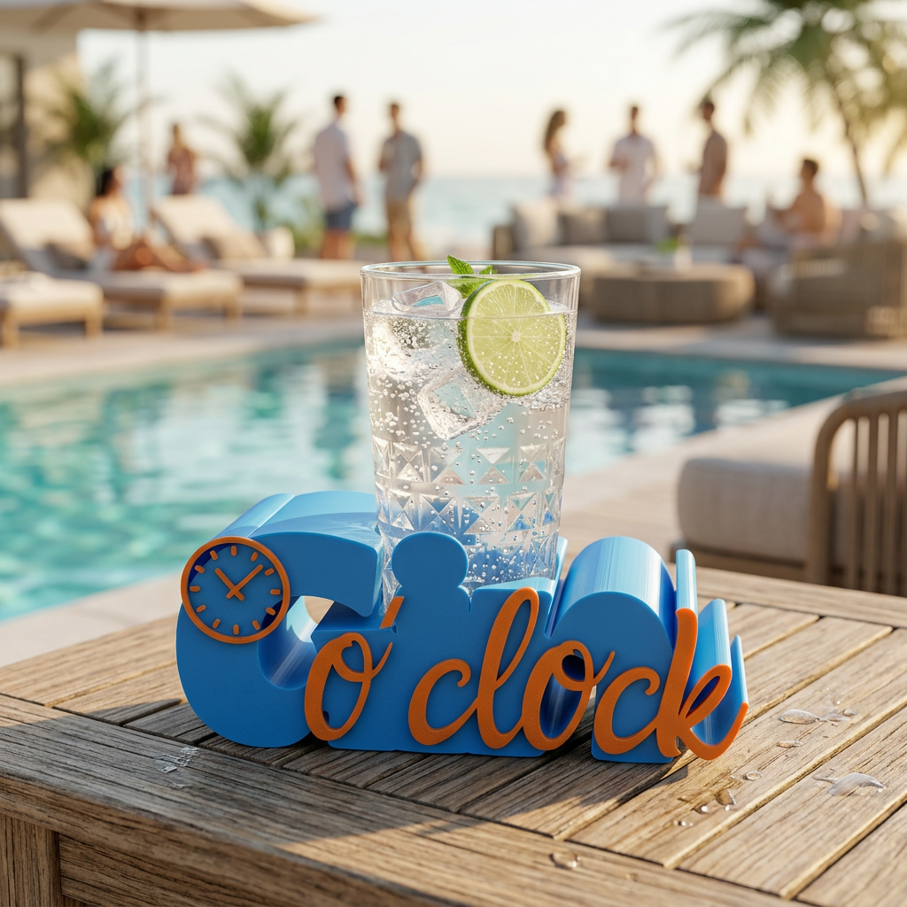 Gin o’clock Getränkehalter – stylische Geschenkidee für Genießer