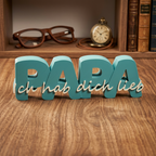Papa – Ich hab dich lieb | Dekoschriftzug mit liebevoller Botschaft