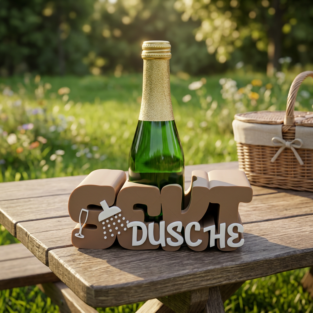 „Sekt Dusche“ Getränkehalter Set – prickelnde Überraschung für besondere Momente