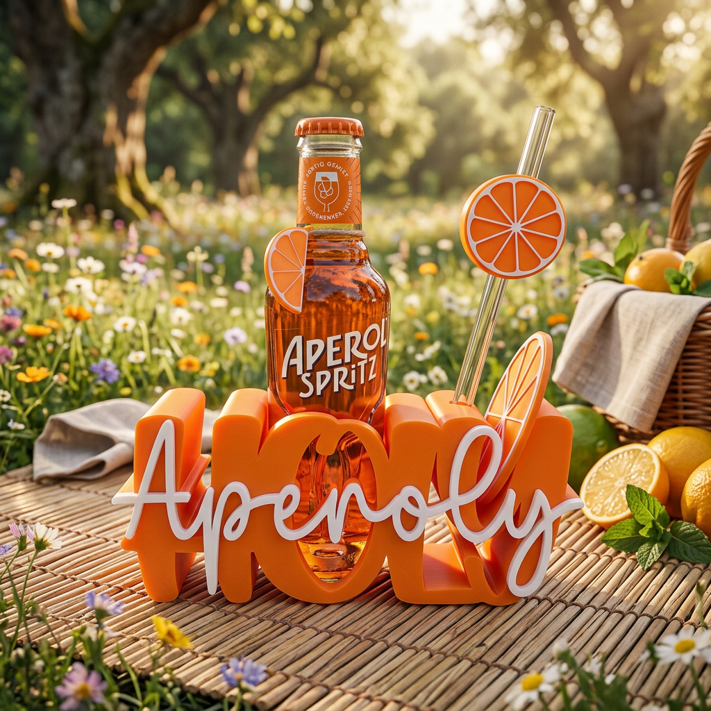 Aperol Getränkehalter Set – sommerlicher Hingucker in Orange