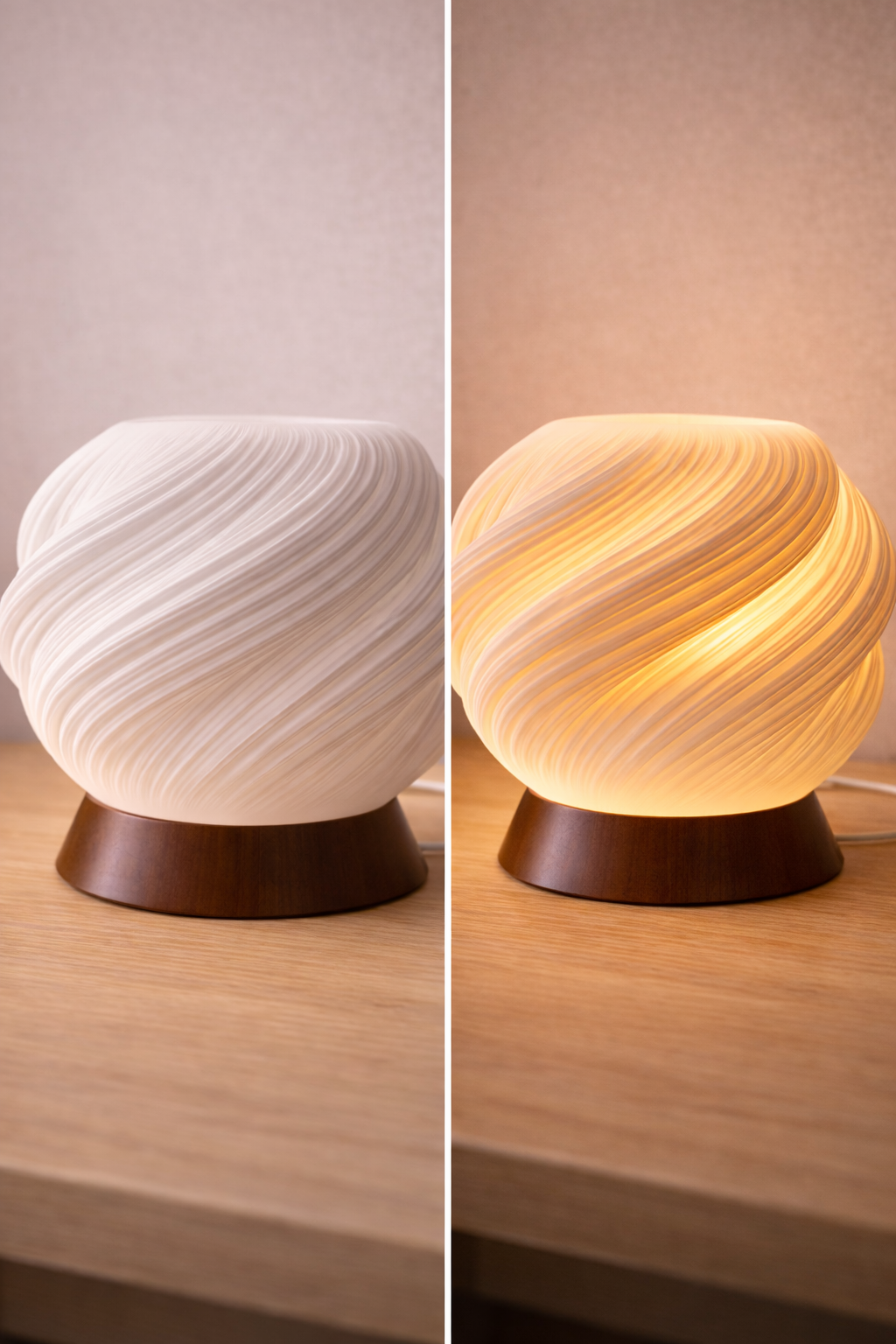 Design-Tischleuchte „Soft Twist“
