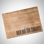 Frühstücksbrettchen „Hier bin ich zuhause – Wunschort“