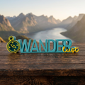 Wanderlust – Dekorativer Schriftzug für Reise- und Naturfans