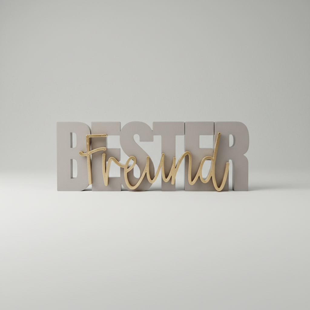 Deko-Schriftzug „Bester Freund“ – Ein kleines Geschenk mit großer Bedeutung