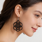 Geometrische Blüten-Ohrringe – Leichte Statement Pieces aus PLA+