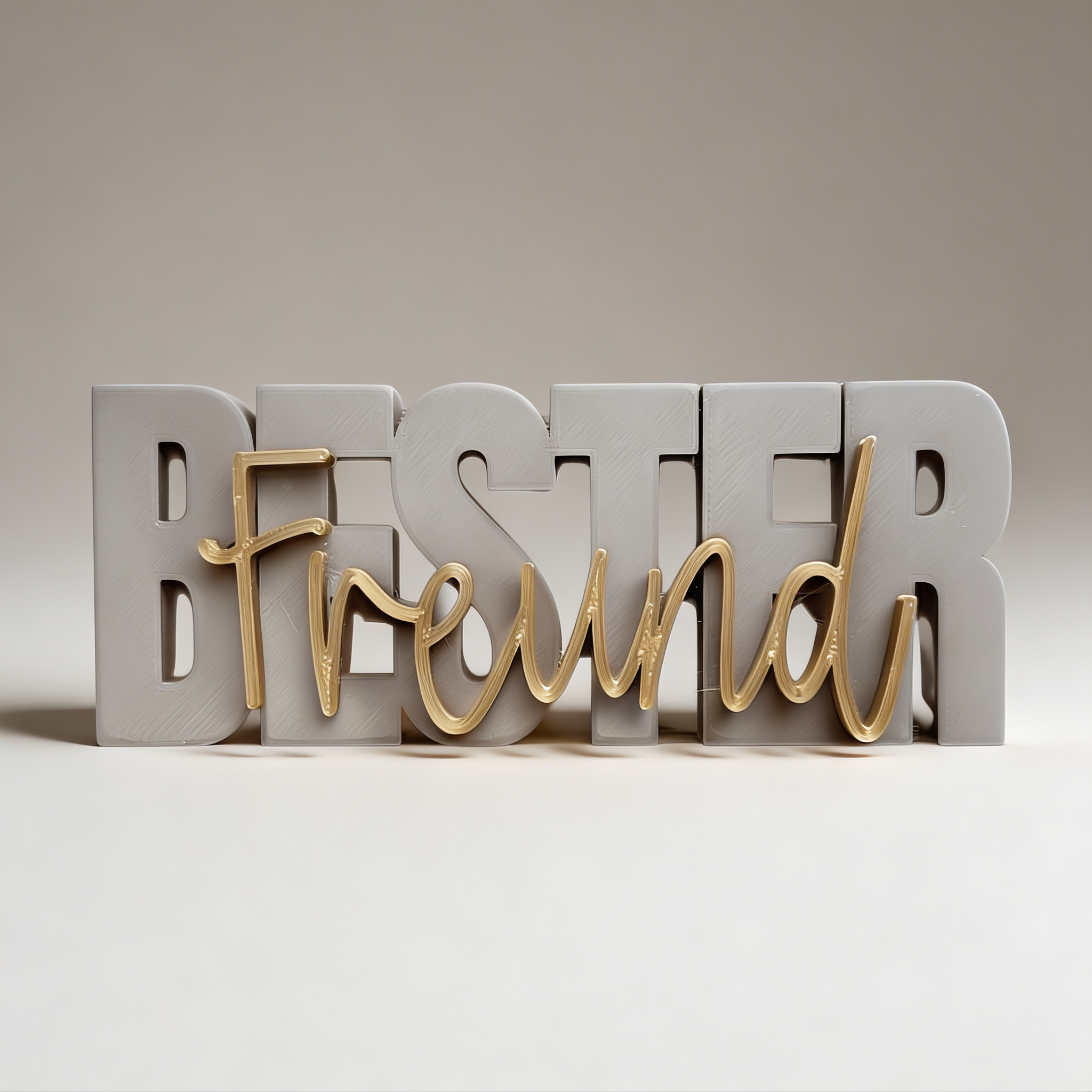 Deko-Schriftzug „Bester Freund“ – Ein kleines Geschenk mit großer Bedeutung