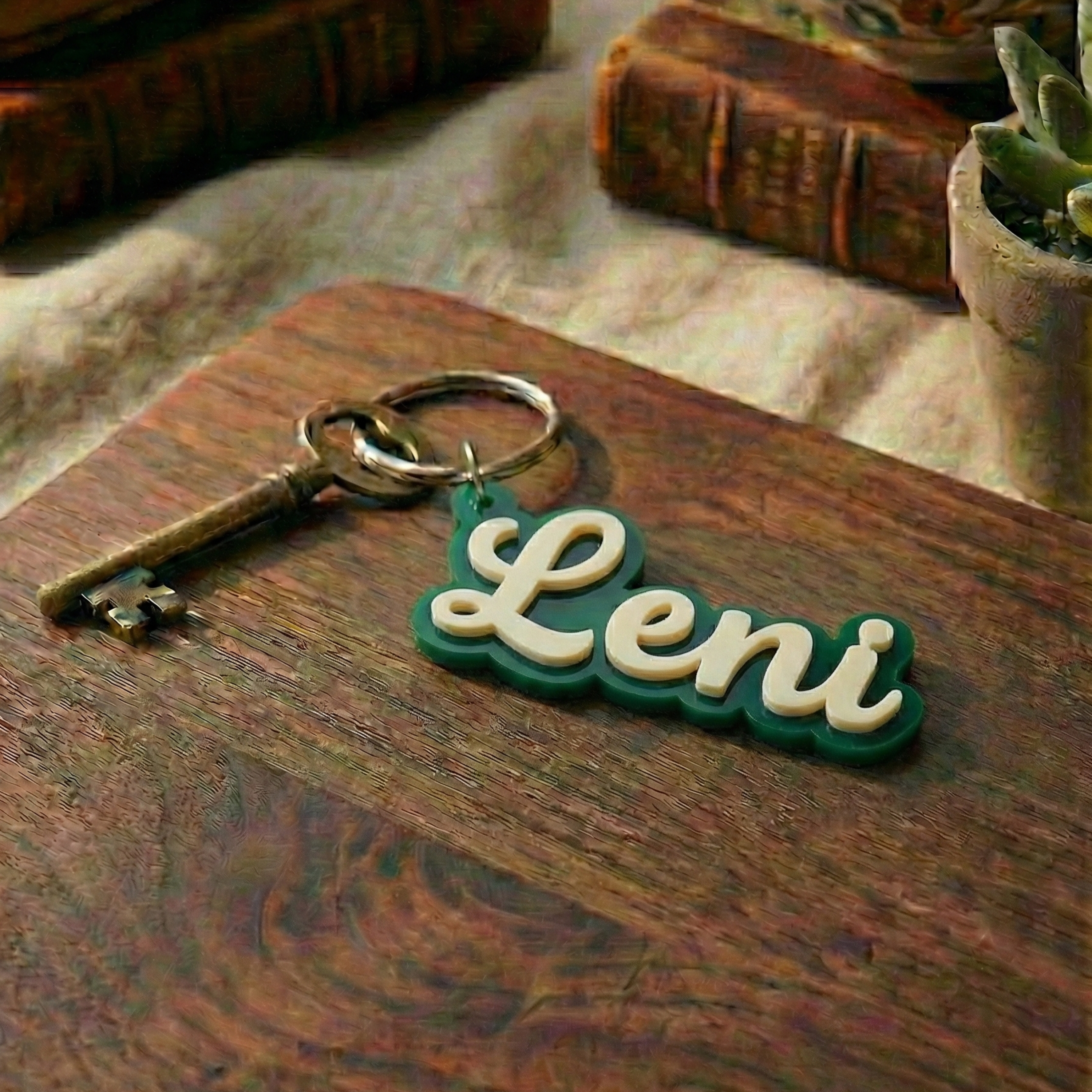 Personalisierter 3D-Namens-Schlüsselanhänger - Verschiedene Farben