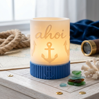 Windlicht „Ahoi“ – Maritimes Deko Licht mit Anker