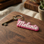 Personalisierter 3D-Namens-Schlüsselanhänger - Verschiedene Farben