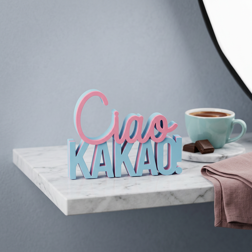 Ciao Kakao – Lustiger Deko-Schriftzug mit humorvollem Spruch