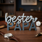 Bester Papa Schriftzug – Dekorativer Aufsteller für den besten Vater