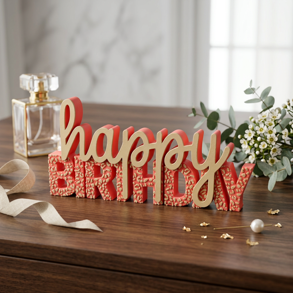 Happy Birthday – Dekoschriftzug für Geburtstag & Party