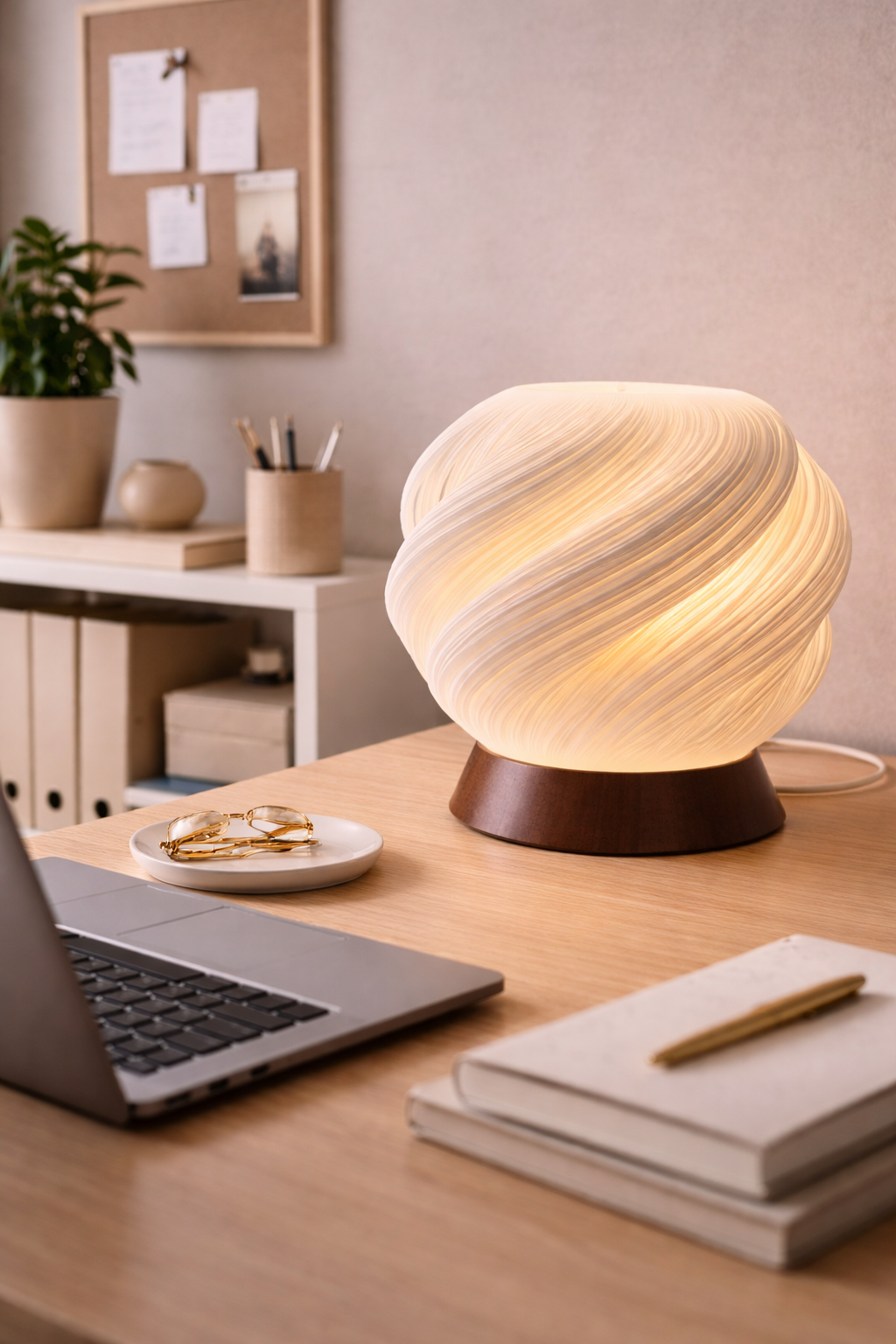 Design-Tischleuchte „Soft Twist“