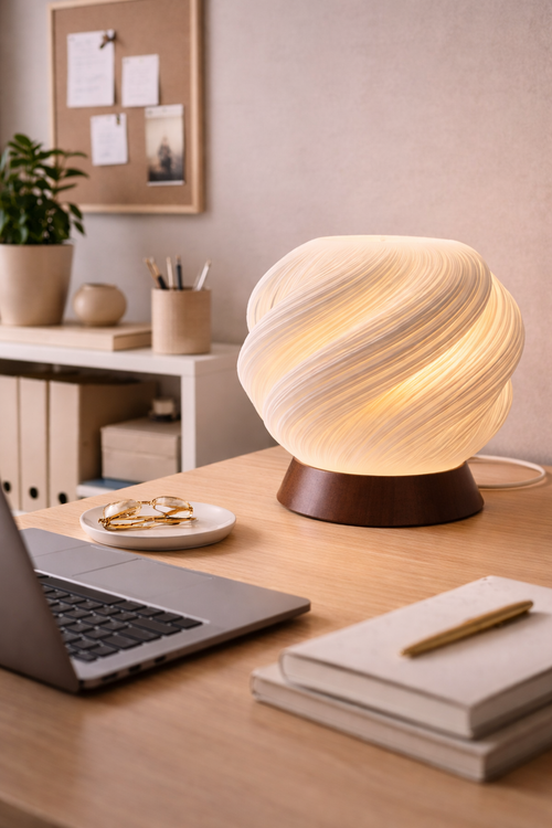 Design-Tischleuchte „Soft Twist“