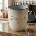 Keramikbecher „Herzmensch“ – liebevolle Geschenkidee