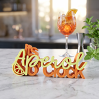 It’s Aperol O’Clock – Dekorativer Schriftzug für Aperol-Fans