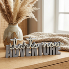 🌿 Starts now – ADVENTURE | Dekoschriftzug aus PLA+ – Dein Abenteuer beginnt jetzt