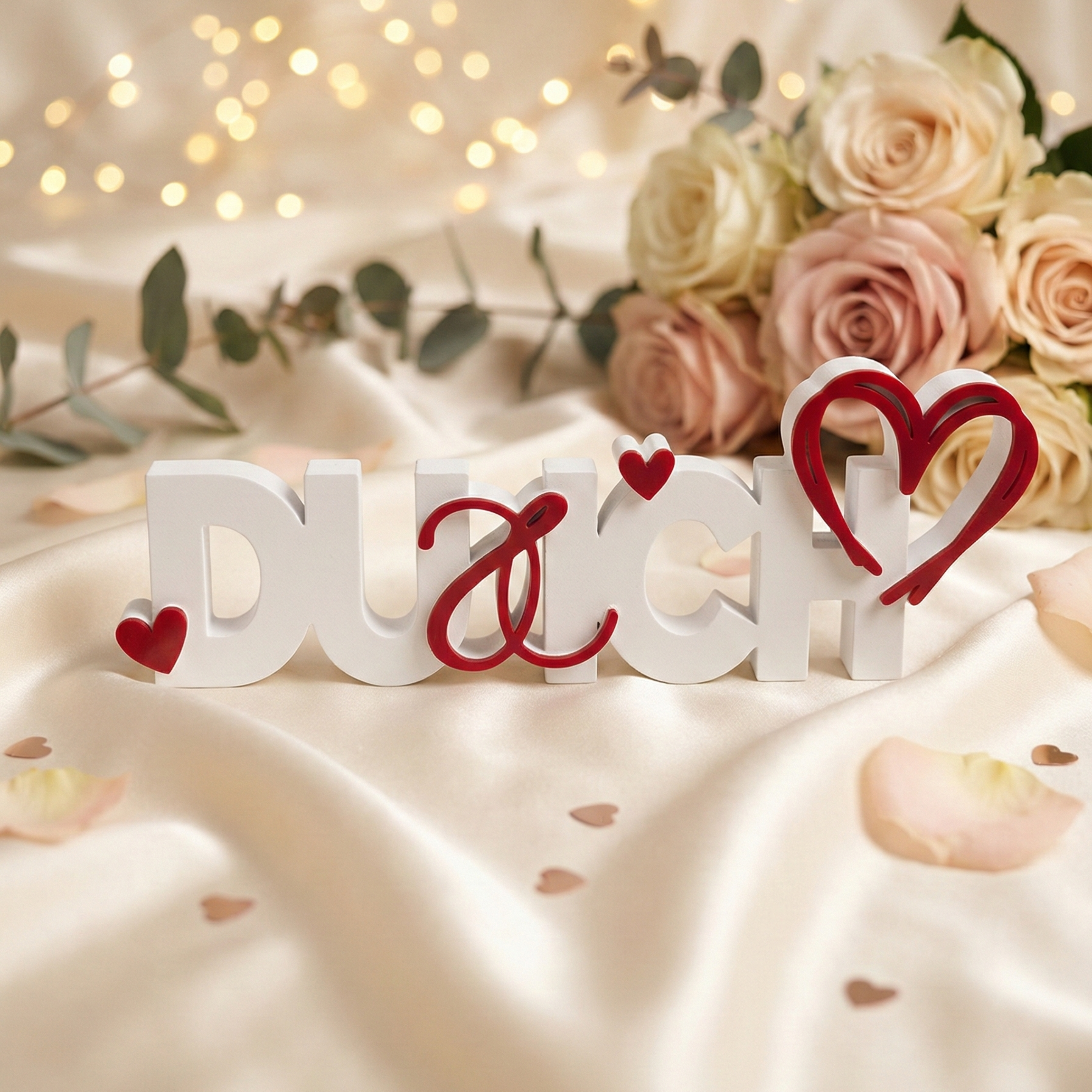 Zusammen durch dick & dünn – Dekorativer Schriftzug