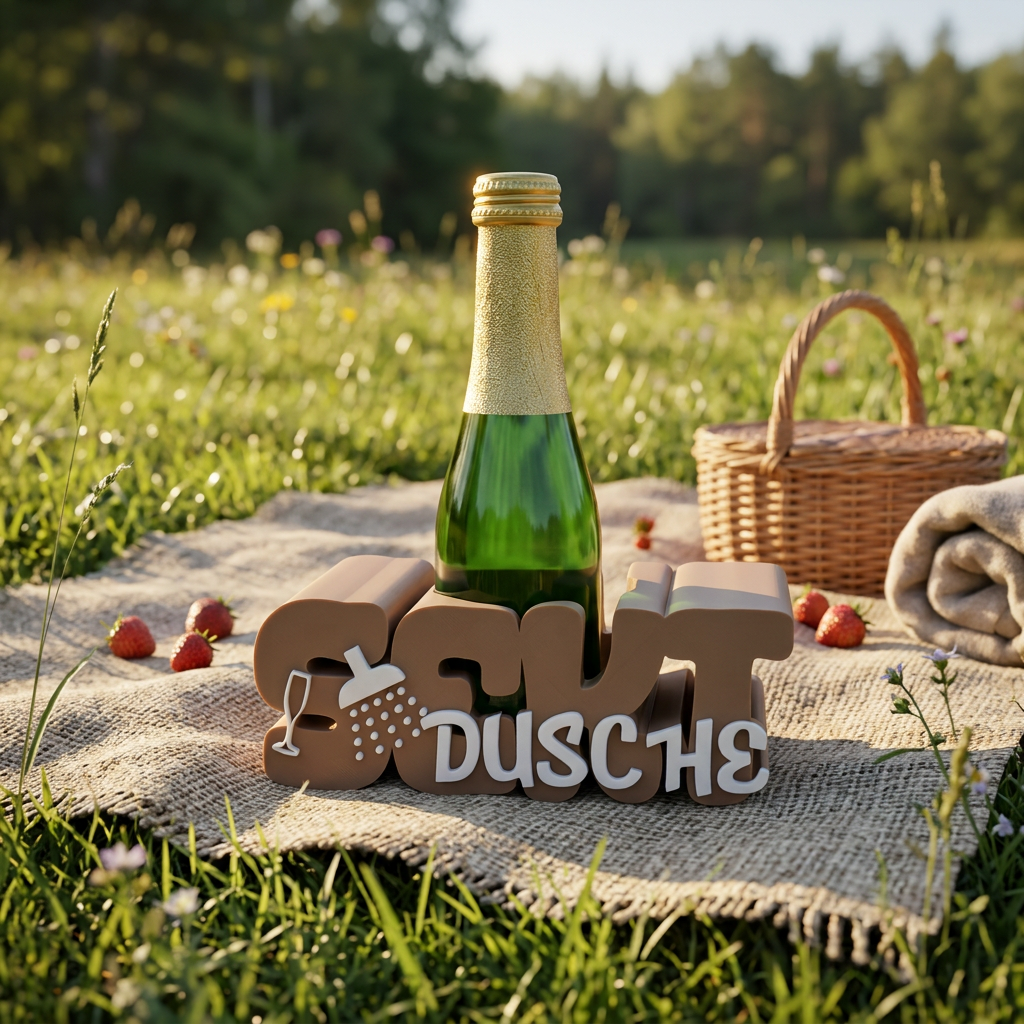 „Sekt Dusche“ Getränkehalter Set – prickelnde Überraschung für besondere Momente