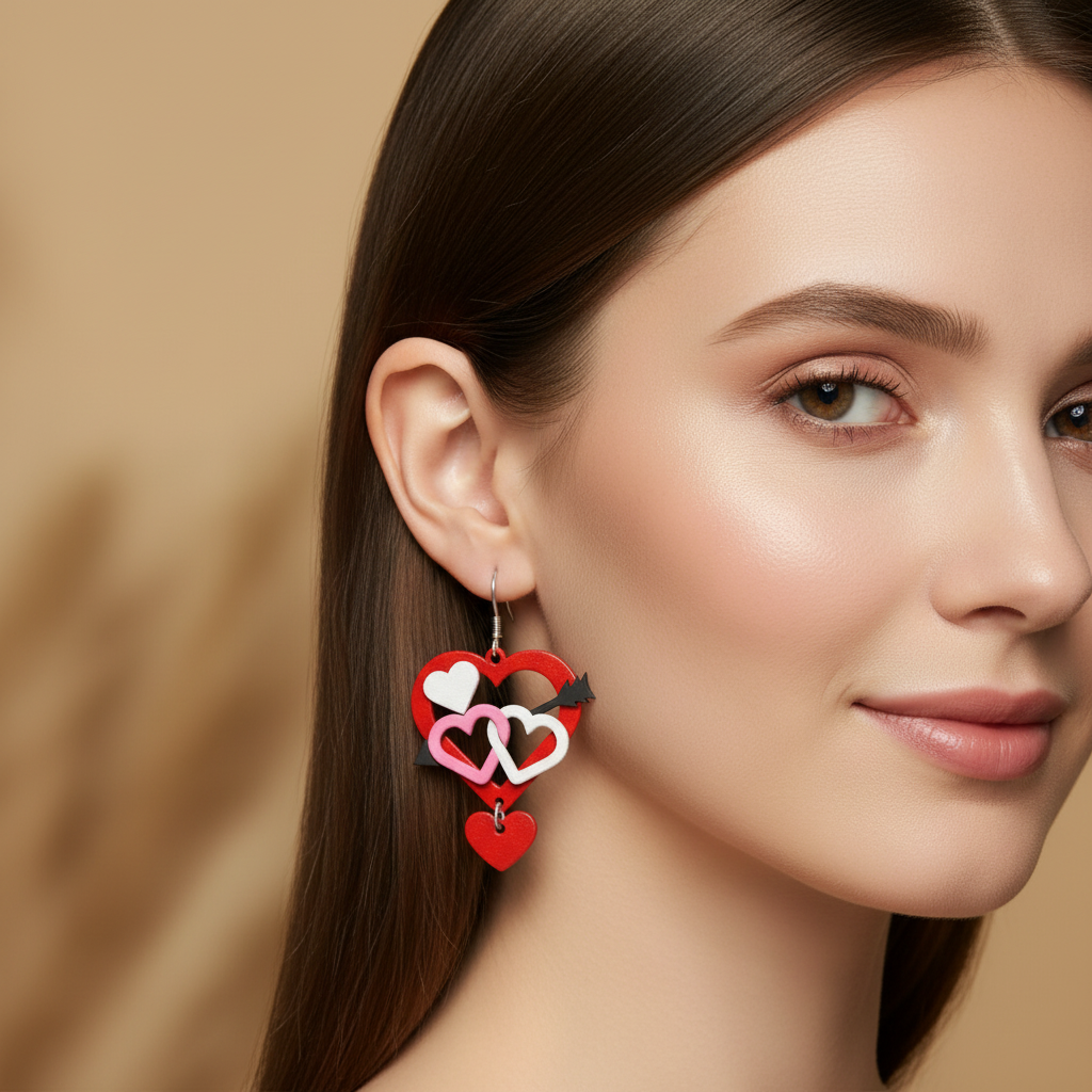 Love Arrow Herz-Ohrringe – Verspieltes Design voller Gefühl