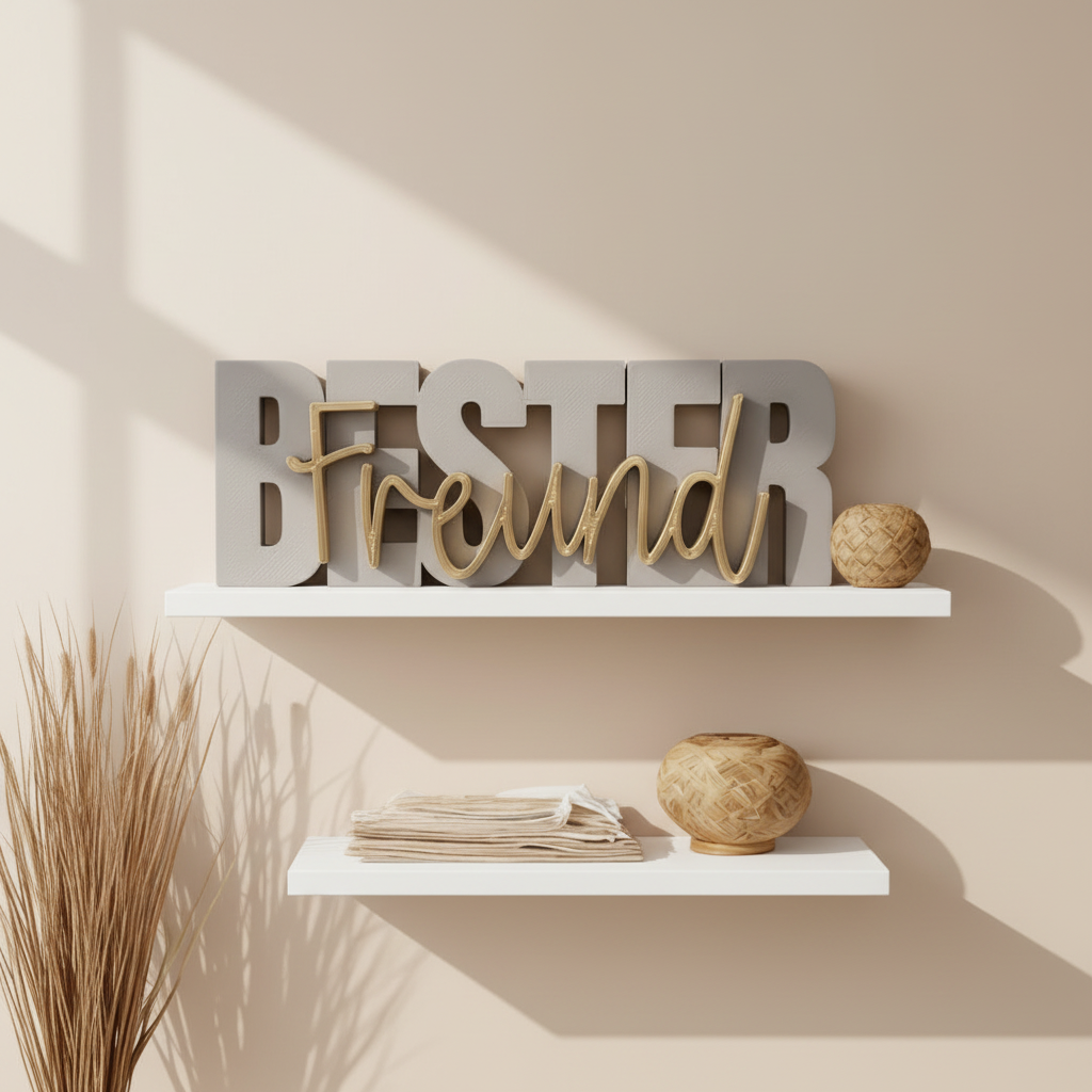 Deko-Schriftzug „Bester Freund“ – Ein kleines Geschenk mit großer Bedeutung