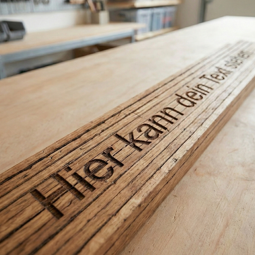 Personalisierter Holz-Zollstock mit Wunschgravur