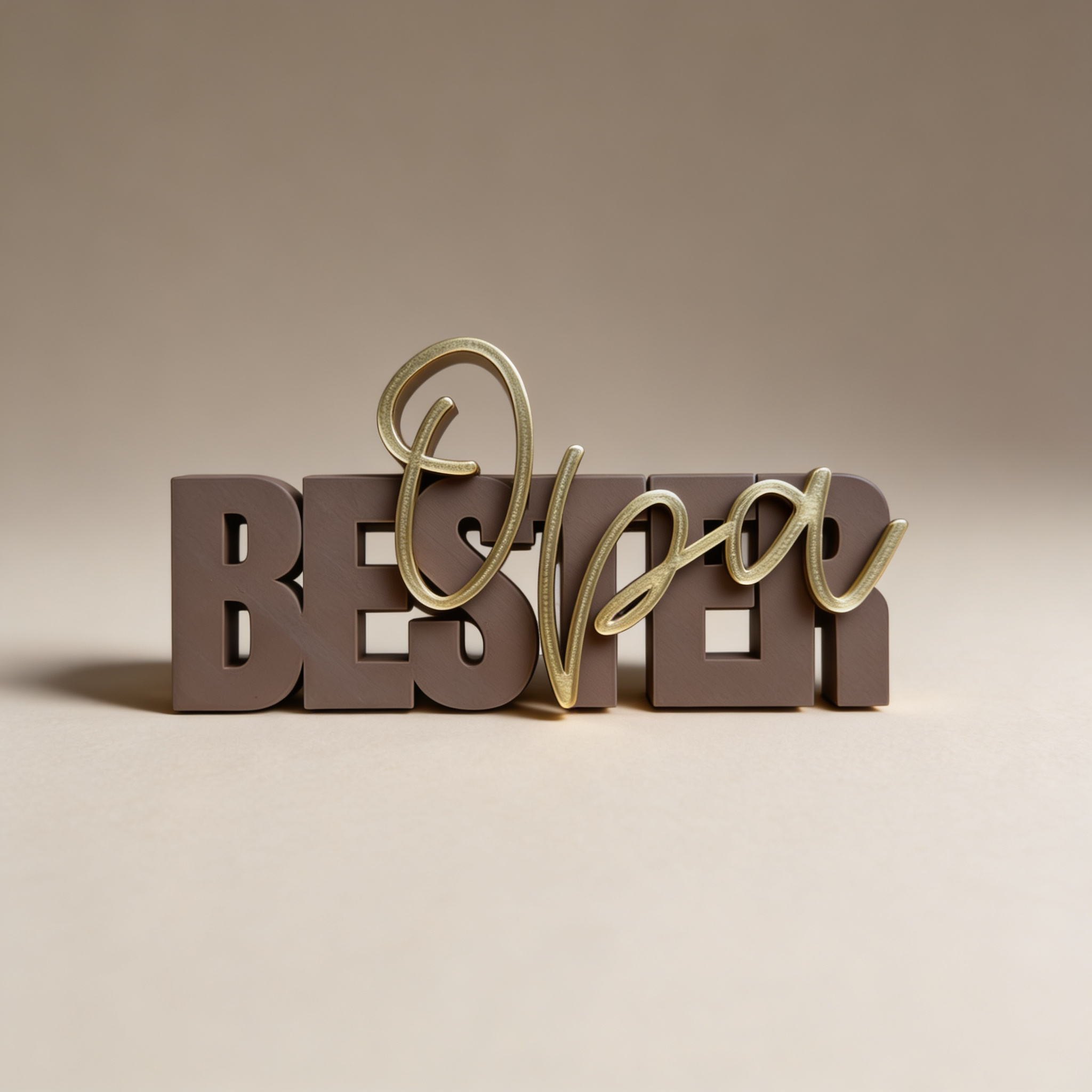 Deko-Schriftzug „Bester Opa“ – liebevolles 3D-Design