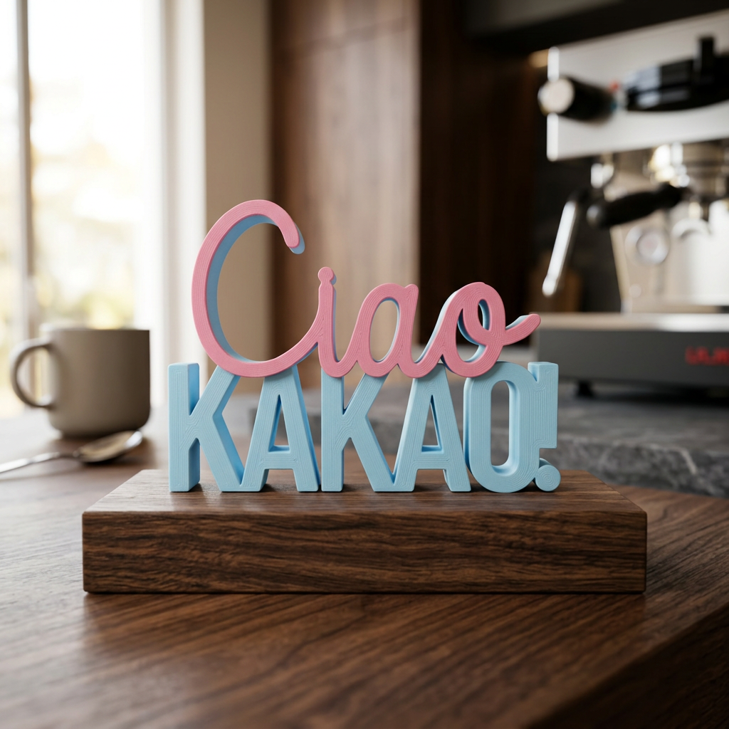 Ciao Kakao – Lustiger Deko-Schriftzug mit humorvollem Spruch