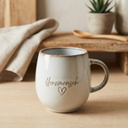 Herzmensch – liebevolle Keramik-Tasse mit Herzschriftzug